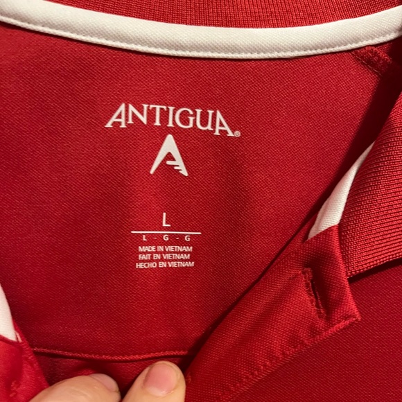 NWOT Antigua Large Chiefs Red Polo - Picture 3 of 6